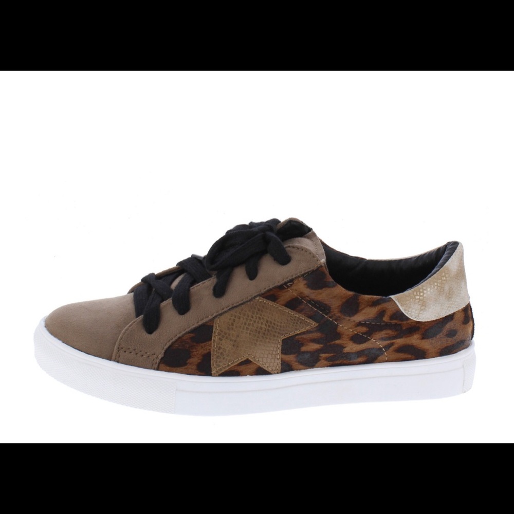 NWT CHOCOLATE LEOPARD SNEAKERS